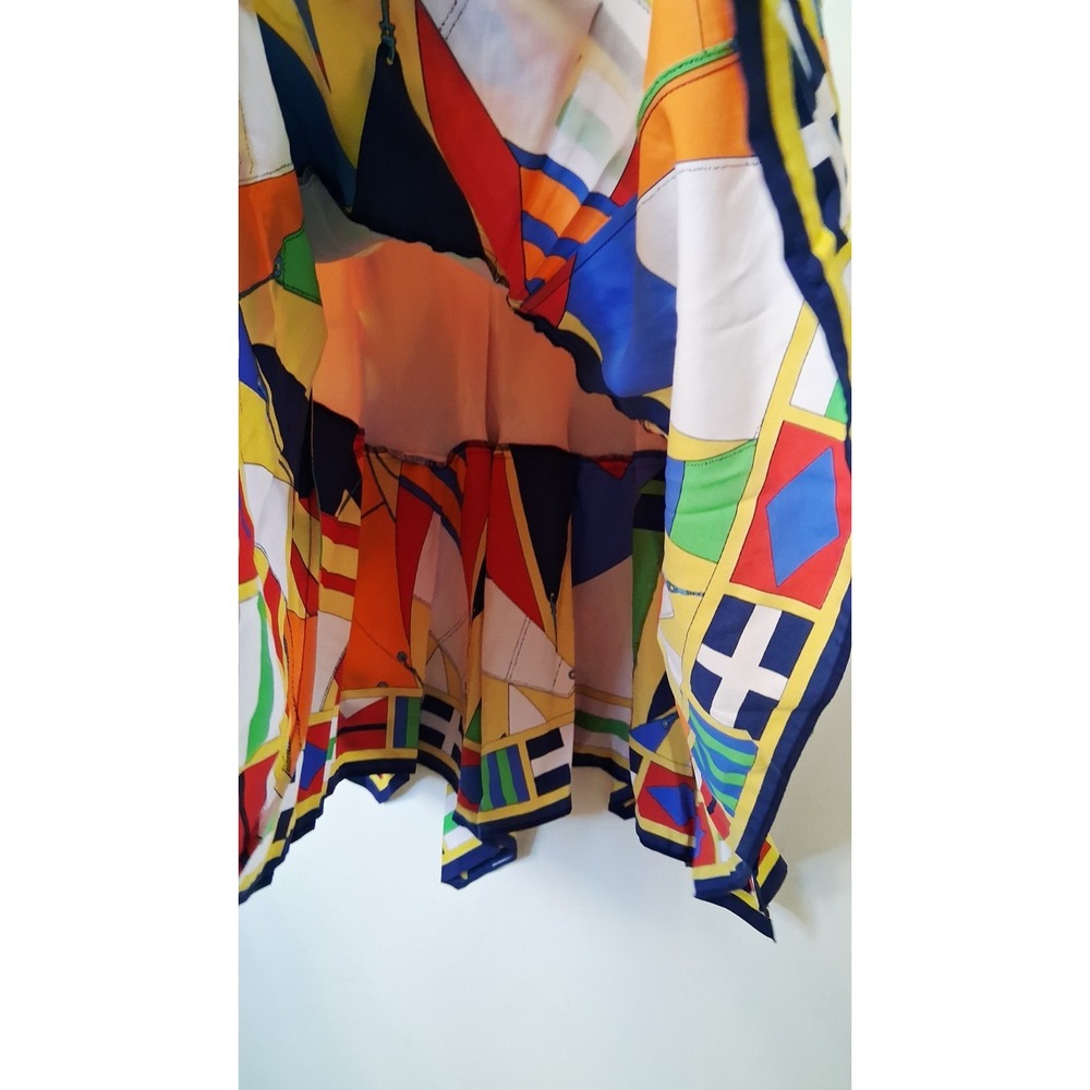Lauren Ralph LRL Geometric Colorful Skirt Women's Size 6‎ Preppy International - Picture 5 of 7